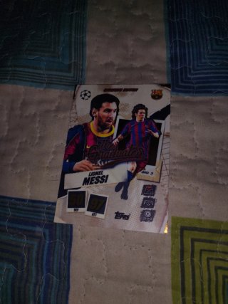 Carta Topps Exclusive Edition Leo Messi