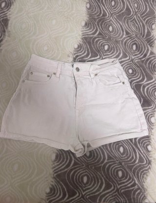 Pantalón vaquero corto blanco
