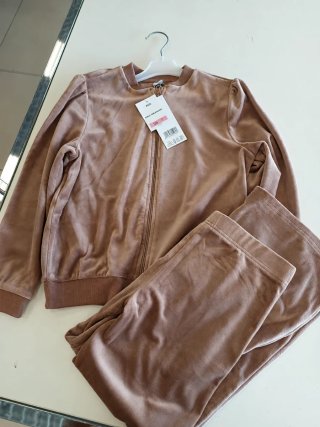 Conjunto Chándal Niña Marrón