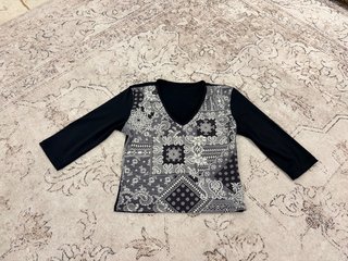 Camiseta manga 3/4 estampada Talla M