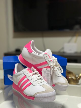Zapatillas Adidas Samoa Blancas y Rosas