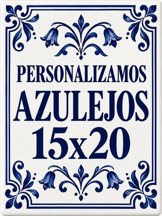 Azulejo Cerámico Personalizado 15x20