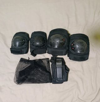 Set de Protecciones Oxelo (patinaje) Negro