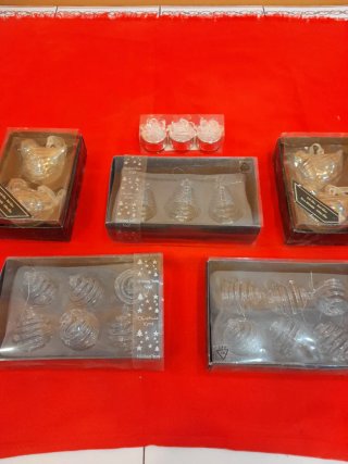 Set de Adornos de Navidad de Cristal