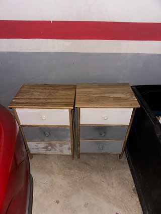 Mesitas de noche de madera (2 unidades)