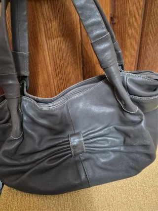 Bolso de piel auténtica
