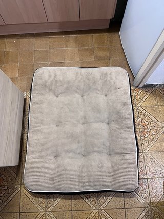Letto grande per cani beige/grigio