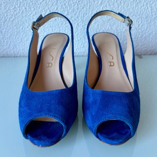 Sandalias de tacón Unisa azules talla 39