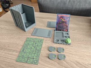 Deckbox Magic fichas dado y contadores mazo caja