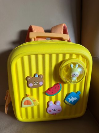Mochila Amarilla Infantil con Adornos