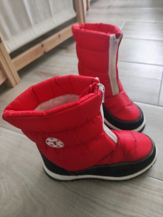 Botas de nieve rojas talla 32