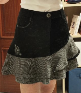 Falda Desigual combinada