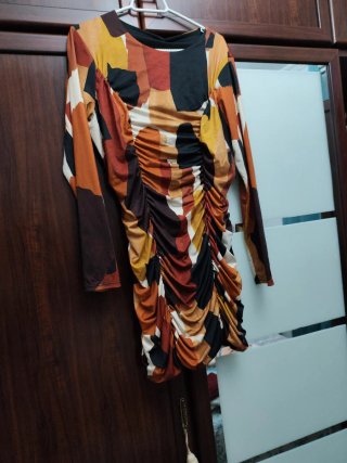 Vestido de punto estampado