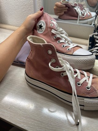 Zapatillas Converse Bota Rosa