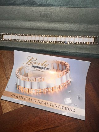 Pulsera Lovely Bañada en Oro y Swarovski