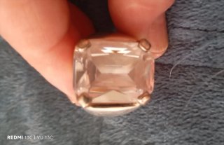 Anillo Orla Plata y  Circonita