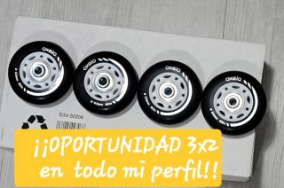 4 Ruedas para Patines Oxelo 63mm 82A