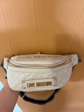 Riñonera Love Moschino Beige