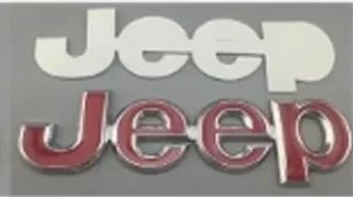 Emblema lateral Jeep rojo
