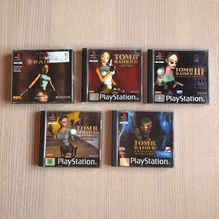 Lote 5 Videojuegos Tomb Raider PS1