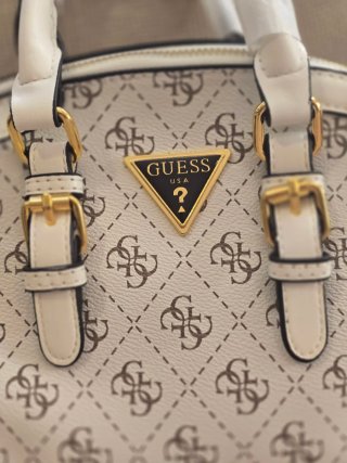 Bolso Blanco y Dorado