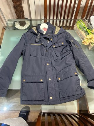 Chaqueta azul con capucha talla 10 niño