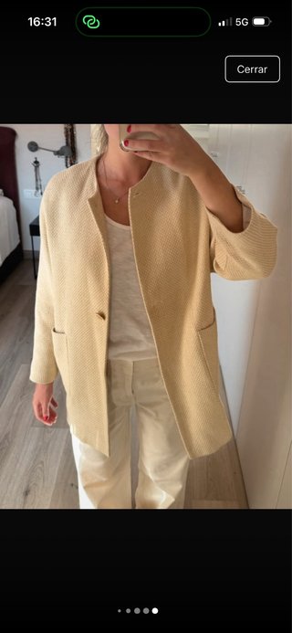 Abrigo Midi Oversized Crudo