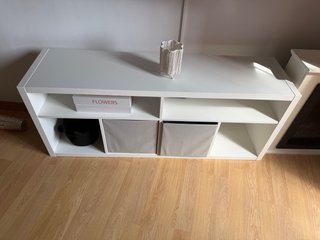Mueble TV Blanco Ikea con 4 meses de uso