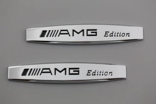 Emblema logo AMG edition Mercedes cromado