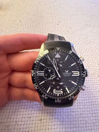 Reloj Viceroy Cronógrafo Negro y Plateado