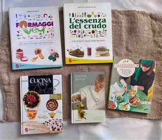 5 libros de cocina vegana en italiano. Recetas