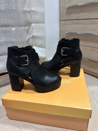 Botines negros tacón plataforma