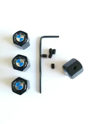 Tapones válvulas BMW negros antirrobo
