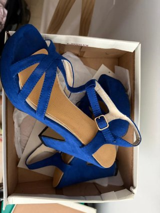 Tacones Azules Talla 38