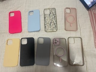 Lote 9 Fundas iPhone 12