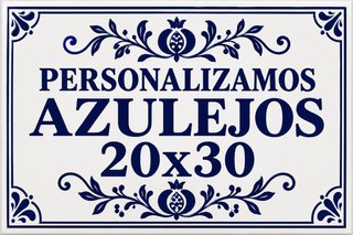 Azulejo Cerámico Personalizado 20x30 con soporte