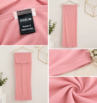 Vestido Largo Rosa SHEIN Talla S