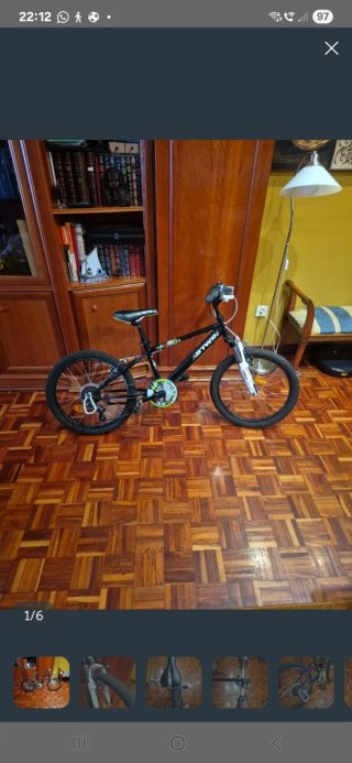 Bicicleta infantil con cambios