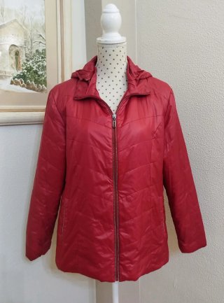 Parka Ligera Roja Talla XL
