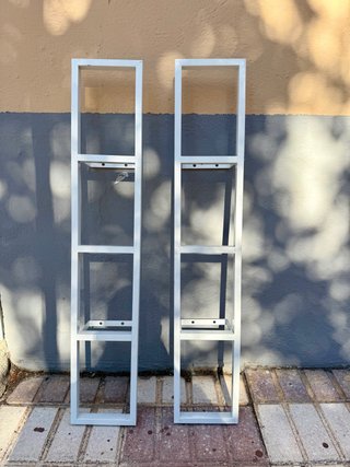 4 Estanterías CD/DVD IKEA Lerberg Blancas