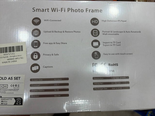 AEEZO Marco Foto Digital WiFi 10 HD Touch