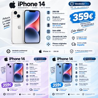 iPhone 14 256GB Grado A- con Garanzia