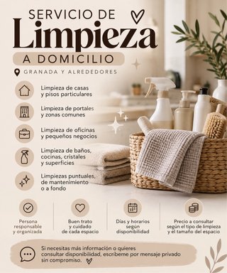 SERVICIO DE LIMPIEZA A DOMICILIO – GRANADA