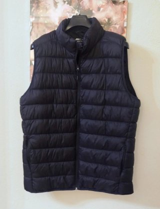 Chaleco Acolchado en marino, XXL. Ax. 62, larg 74