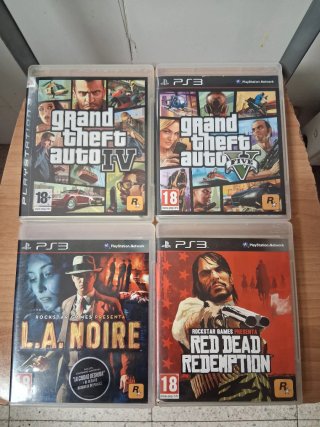 Lote 4 Juegos PS3 Rockstar Games