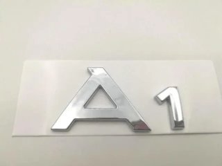 Emblema logo trasero Audi A1 cromado