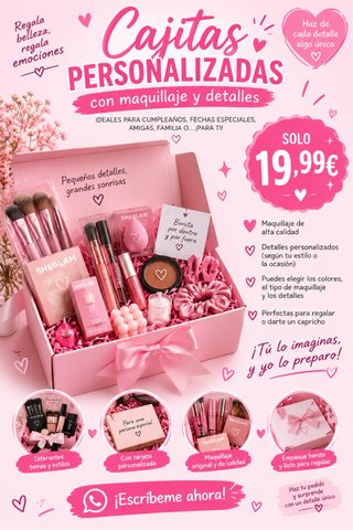 Cajitas de Maquillaje Personalizadas
