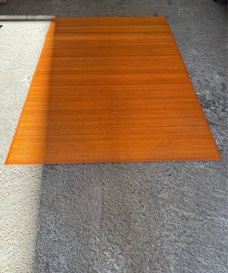 Alfombra de Bambú Naranja
