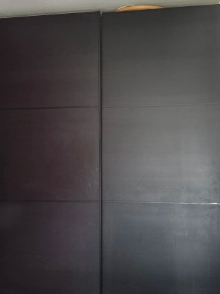 Armario de madera negro Ikea Pass