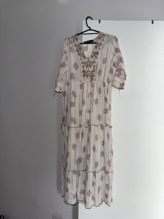 Vestido Largo Estampado Boho